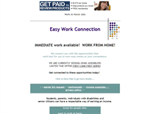 Tablet Screenshot of easyworkconnection.com